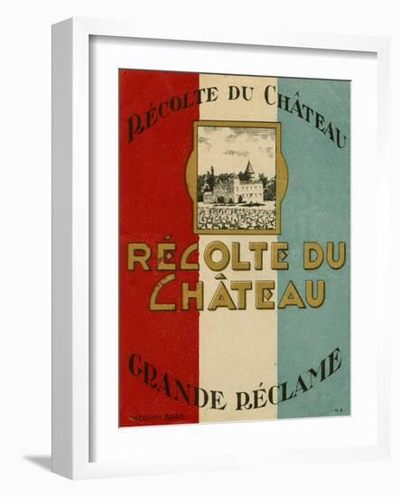 Recolte Du Chateau-null-Framed Art Print