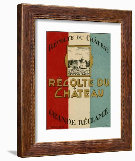 Recolte Du Chateau-null-Framed Art Print