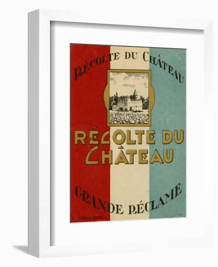 Recolte Du Chateau-null-Framed Art Print