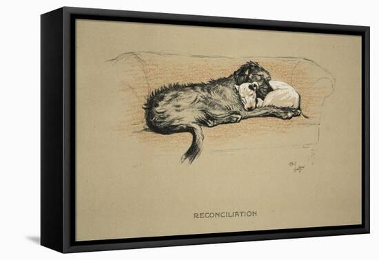 Reconciliation, 1930, 1st Edition of Sleeping Partners-Cecil Aldin-Framed Premier Image Canvas
