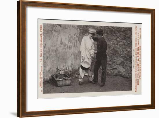 Reconciliation Between Two Boys Working in Hotel or Restaurant-null-Framed Giclee Print