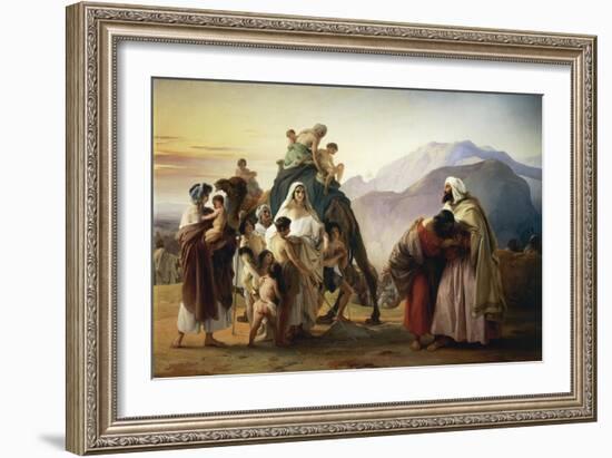 Reconciliation of Esau with Jacob, 1844-Francesco Hayez-Framed Giclee Print