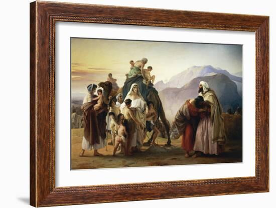 Reconciliation of Esau with Jacob, 1844-Francesco Hayez-Framed Giclee Print