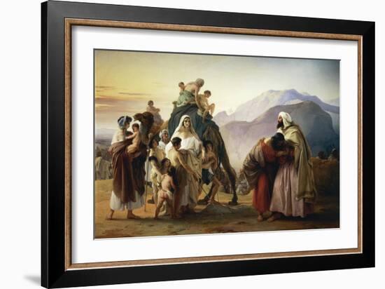 Reconciliation of Esau with Jacob, 1844-Francesco Hayez-Framed Giclee Print