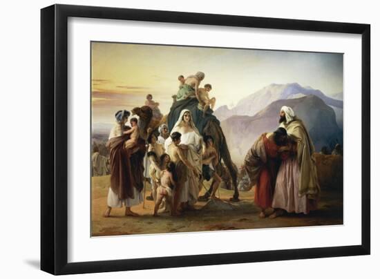 Reconciliation of Esau with Jacob, 1844-Francesco Hayez-Framed Giclee Print