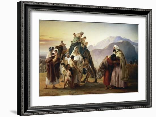 Reconciliation of Esau with Jacob, 1844-Francesco Hayez-Framed Giclee Print