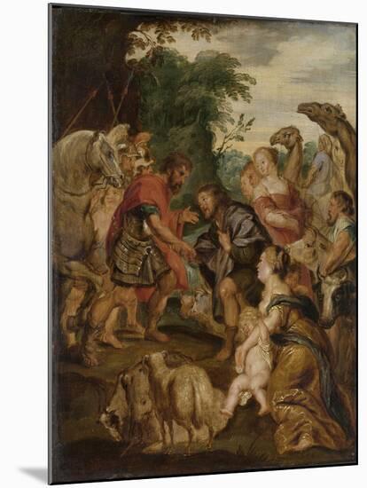 Reconciliation of Jacob and Esau-Peter Paul Rubens-Mounted Art Print