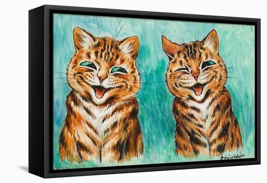 Reconciliation (W/C on Paper)-Louis Wain-Framed Premier Image Canvas