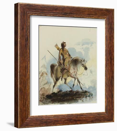 Reconnoitering-Alfred Jacob Miller-Framed Premium Giclee Print