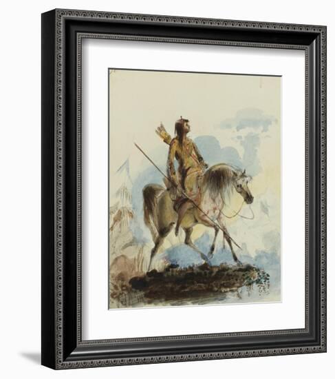 Reconnoitering-Alfred Jacob Miller-Framed Premium Giclee Print