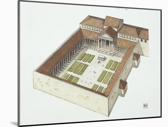 Reconstructed Forum Built by Titus Flavius Vespasianus-null-Mounted Giclee Print