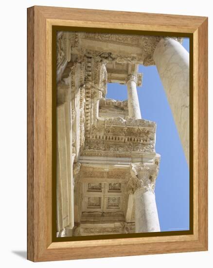 Reconstructed Library of Celsus, Archaeological Site, Ephesus, Anatolia, Turkey-R H Productions-Framed Premier Image Canvas