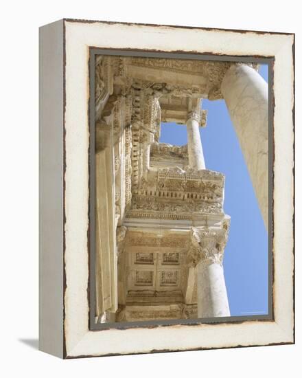 Reconstructed Library of Celsus, Archaeological Site, Ephesus, Anatolia, Turkey-R H Productions-Framed Premier Image Canvas