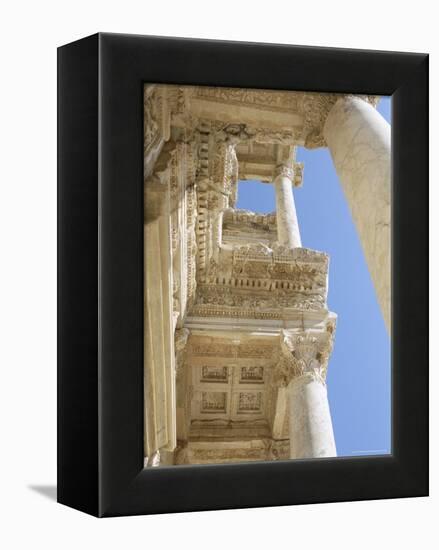 Reconstructed Library of Celsus, Archaeological Site, Ephesus, Anatolia, Turkey-R H Productions-Framed Premier Image Canvas