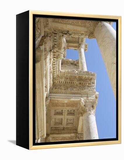 Reconstructed Library of Celsus, Archaeological Site, Ephesus, Anatolia, Turkey-R H Productions-Framed Premier Image Canvas