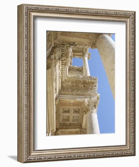 Reconstructed Library of Celsus, Archaeological Site, Ephesus, Anatolia, Turkey-R H Productions-Framed Photographic Print