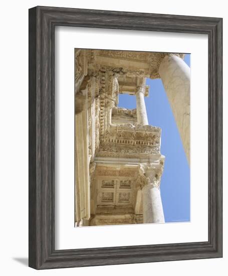 Reconstructed Library of Celsus, Archaeological Site, Ephesus, Anatolia, Turkey-R H Productions-Framed Photographic Print