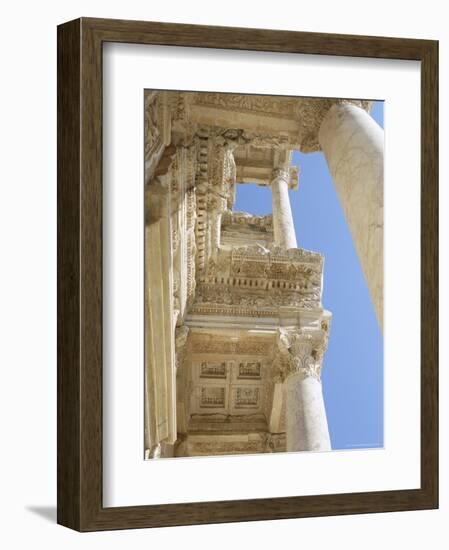 Reconstructed Library of Celsus, Archaeological Site, Ephesus, Anatolia, Turkey-R H Productions-Framed Photographic Print