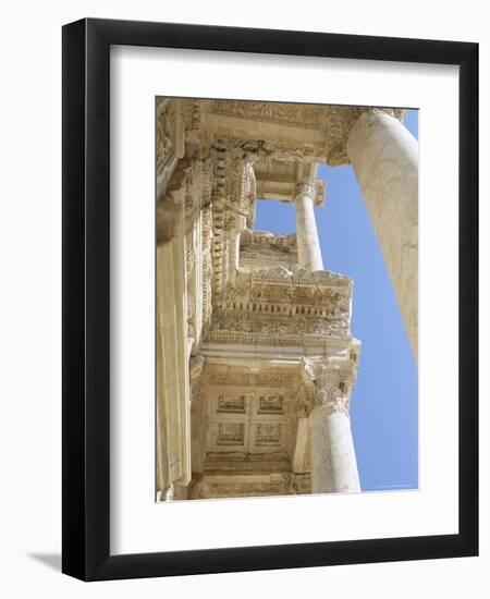 Reconstructed Library of Celsus, Archaeological Site, Ephesus, Anatolia, Turkey-R H Productions-Framed Photographic Print