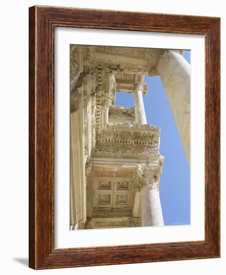 Reconstructed Library of Celsus, Archaeological Site, Ephesus, Anatolia, Turkey-R H Productions-Framed Photographic Print