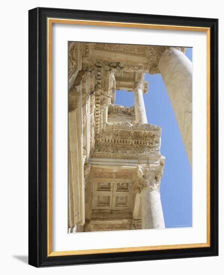 Reconstructed Library of Celsus, Archaeological Site, Ephesus, Anatolia, Turkey-R H Productions-Framed Photographic Print