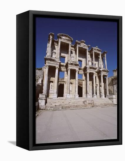 Reconstructed Library of Celsus, Archaeological Site, Ephesus, Anatolia, Turkey-R H Productions-Framed Premier Image Canvas