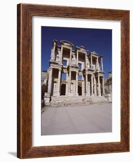 Reconstructed Library of Celsus, Archaeological Site, Ephesus, Anatolia, Turkey-R H Productions-Framed Photographic Print
