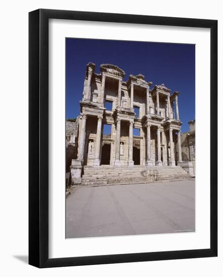 Reconstructed Library of Celsus, Archaeological Site, Ephesus, Anatolia, Turkey-R H Productions-Framed Photographic Print