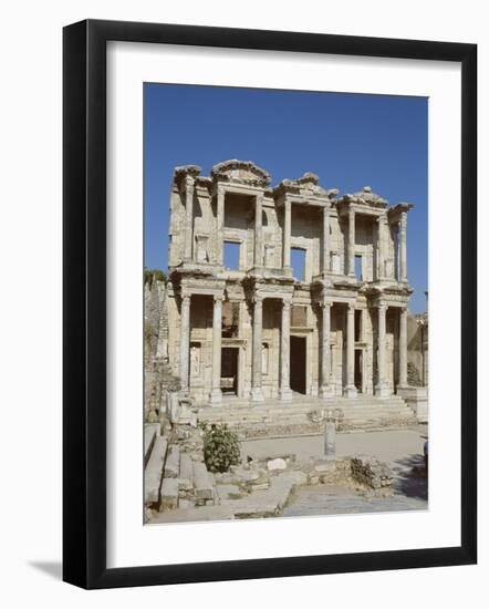 Reconstructed Library of Celsus, Archaeological Site, Ephesus, Anatolia, Turkey-R H Productions-Framed Photographic Print