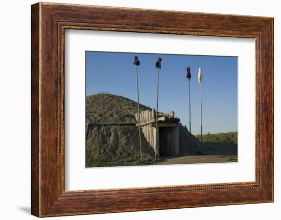 Reconstructed Medicine Lodge, On-A-Slant Indian Village, South Dakota-Angel Wynn-Framed Photographic Print