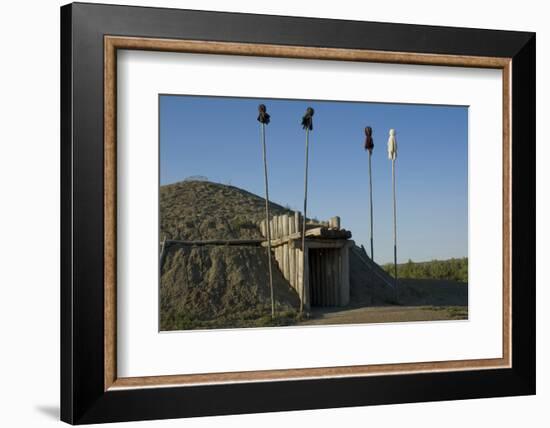 Reconstructed Medicine Lodge, On-A-Slant Indian Village, South Dakota-Angel Wynn-Framed Photographic Print