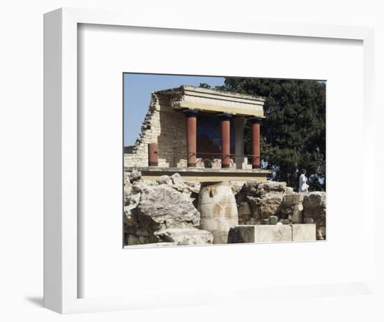 Reconstructed Palace of King Minos, Knossos, Crete, Greece-Michael Short-Framed Photographic Print