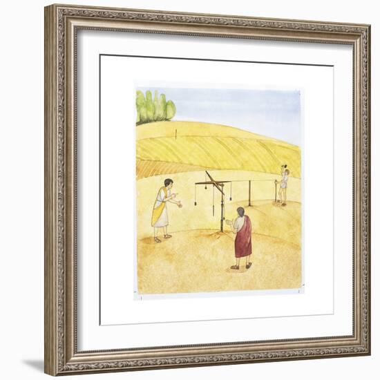 Reconstruction of a Roman Land Survey-Reconstruction-Framed Giclee Print