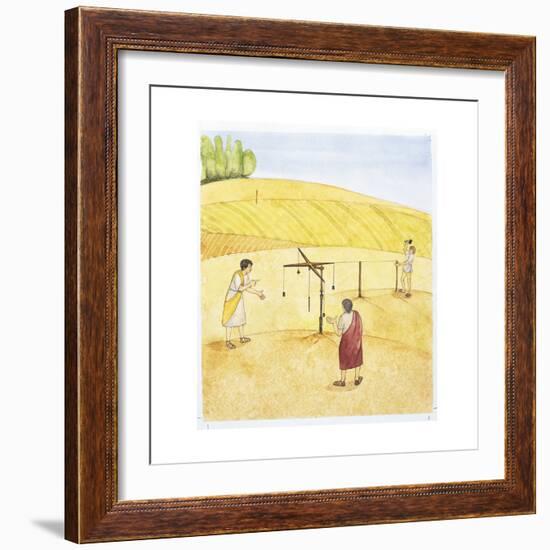 Reconstruction of a Roman Land Survey-Reconstruction-Framed Giclee Print