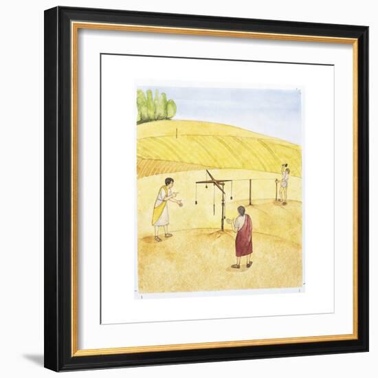 Reconstruction of a Roman Land Survey-Reconstruction-Framed Giclee Print