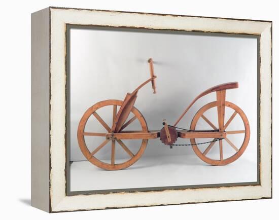 Reconstruction of Da Vinci's Design for a Bicycle-Leonardo da Vinci-Framed Premier Image Canvas