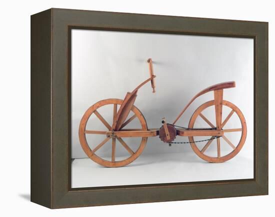 Reconstruction of Da Vinci's Design for a Bicycle-Leonardo da Vinci-Framed Premier Image Canvas