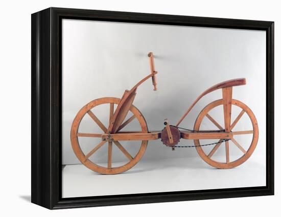 Reconstruction of Da Vinci's Design for a Bicycle-Leonardo da Vinci-Framed Premier Image Canvas