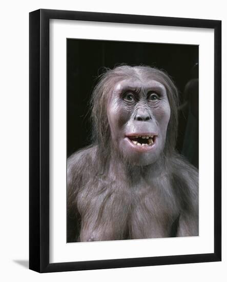 Reconstruction of Lucy, a Fossil Hominid Dated to around 8 Million Years Ago-null-Framed Photographic Print