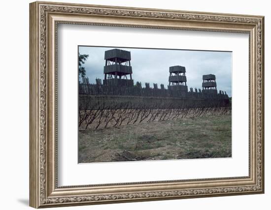 Reconstruction of Roman siege fortifications. Artist: Unknown-Unknown-Framed Photographic Print