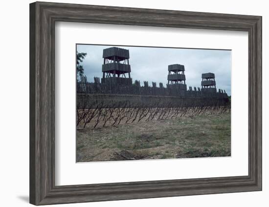 Reconstruction of Roman siege fortifications. Artist: Unknown-Unknown-Framed Photographic Print