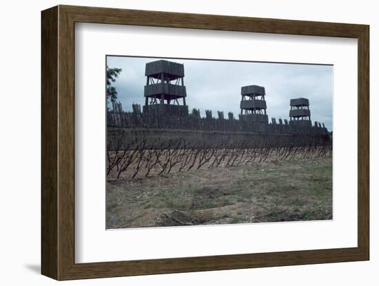 Reconstruction of Roman siege fortifications. Artist: Unknown-Unknown-Framed Photographic Print