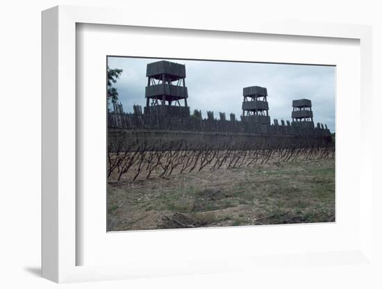 Reconstruction of Roman siege fortifications. Artist: Unknown-Unknown-Framed Photographic Print