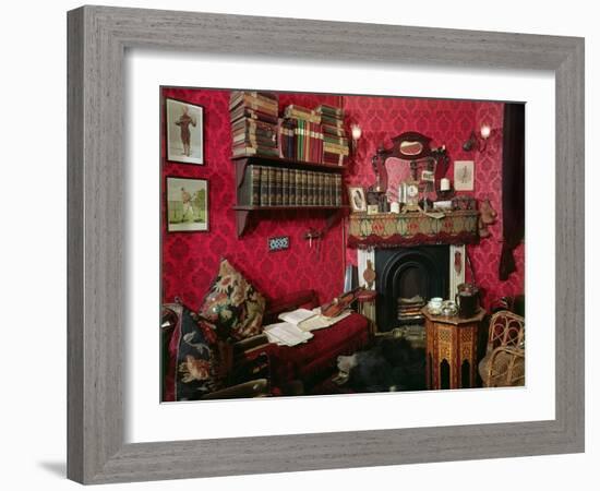 Reconstruction of Sherlock Holmes's Room at the Sherlock Holmes Pub-null-Framed Giclee Print