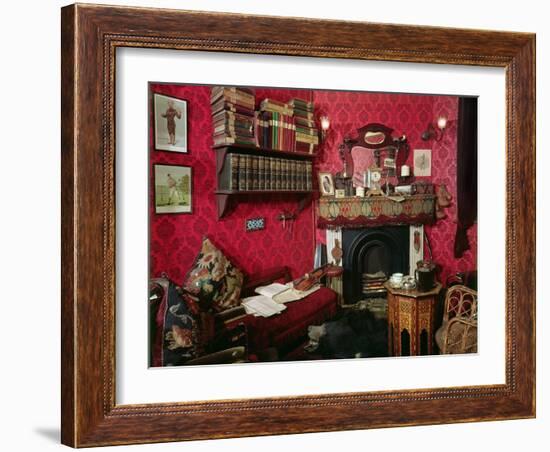 Reconstruction of Sherlock Holmes's Room at the Sherlock Holmes Pub-null-Framed Giclee Print