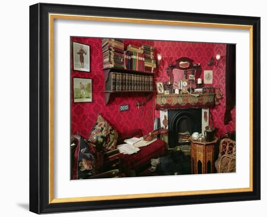 Reconstruction of Sherlock Holmes's Room at the Sherlock Holmes Pub-null-Framed Giclee Print