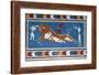 Reconstruction of the 'Bull-leaping' fresco from the Minoan Royal palace at Knossos-Unknown-Framed Giclee Print
