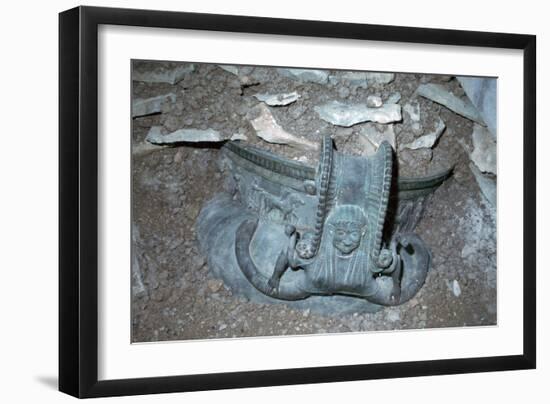 Reconstruction of the discovery of the krater of Vix. Artist: Unknown-Unknown-Framed Giclee Print