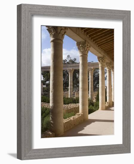 Reconstruction of the House of Africa Roman Villa, Museum, El Djem, Tunisia, North Africa, Africa-Ethel Davies-Framed Photographic Print