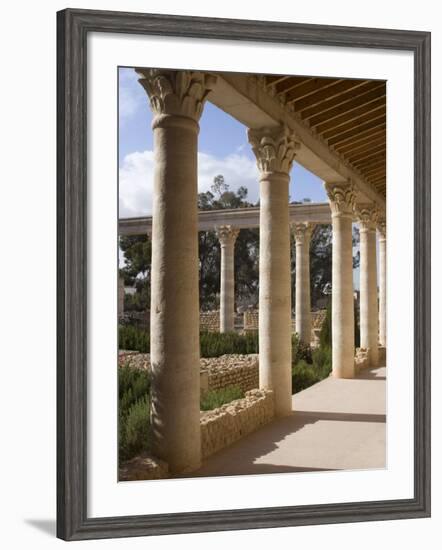 Reconstruction of the House of Africa Roman Villa, Museum, El Djem, Tunisia, North Africa, Africa-Ethel Davies-Framed Photographic Print